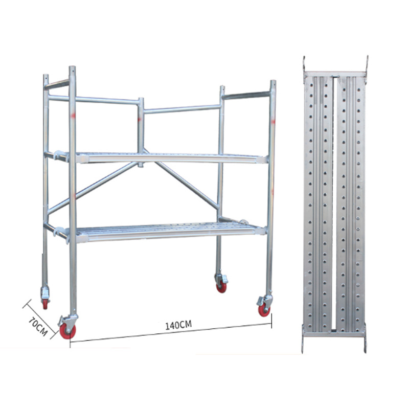 Plataforma perforada 1.35m — con ruedas