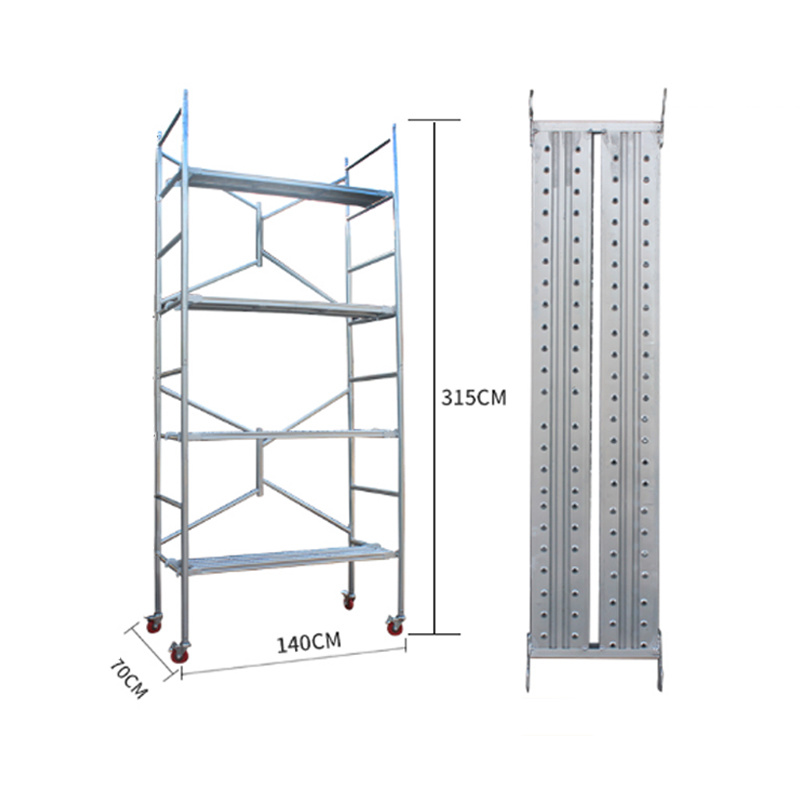 Plataforma perforada 3.15m — con ruedas