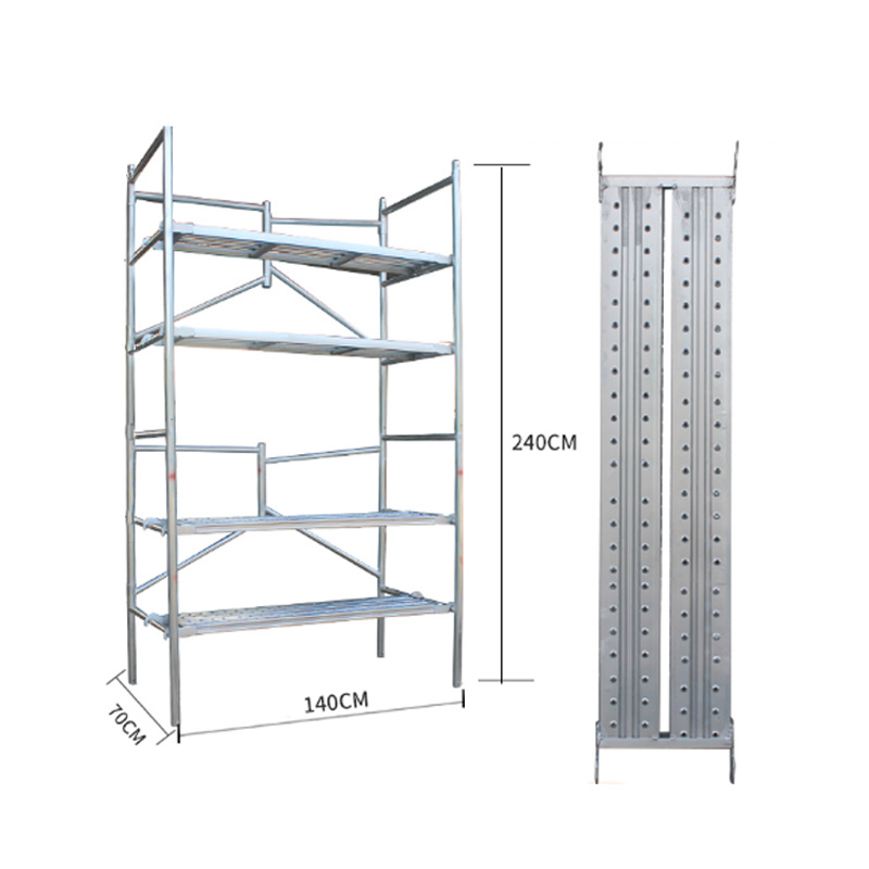 Plataforma perforada 2.4m — sin ruedas