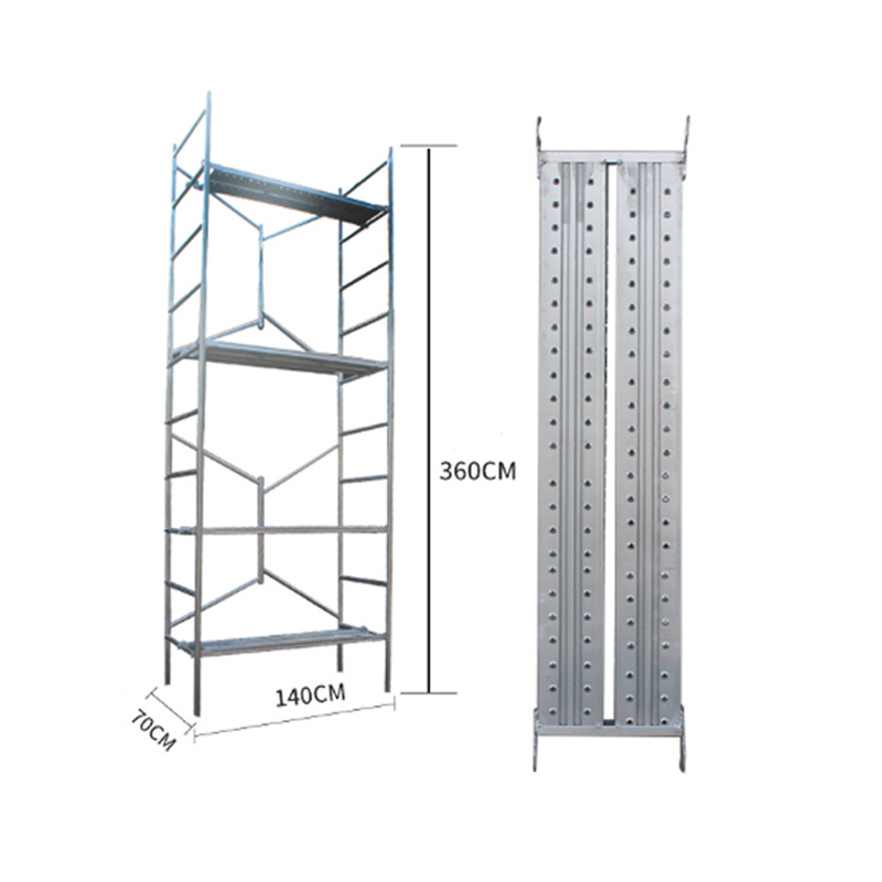 Plataforma perforada 3.6m — sin ruedas